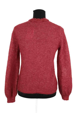 Cardigan Sézane Bordeaux en Laine
