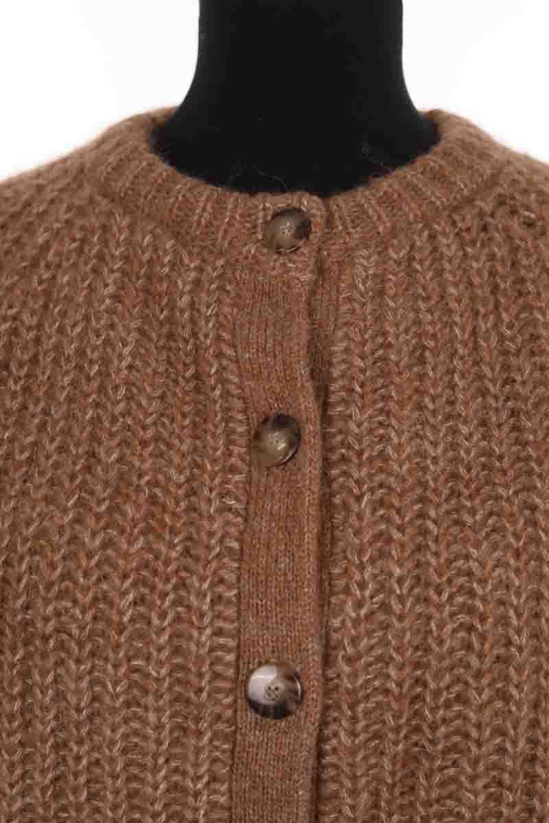 Cardigan Sézane Camel en Laine
