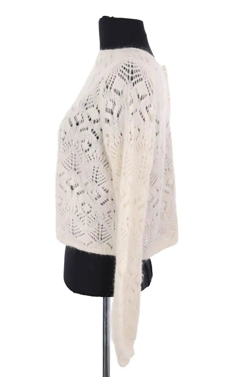 Cardigan Sézane Ecru en Laine