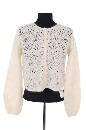 Cardigan Sézane Ecru en Laine
