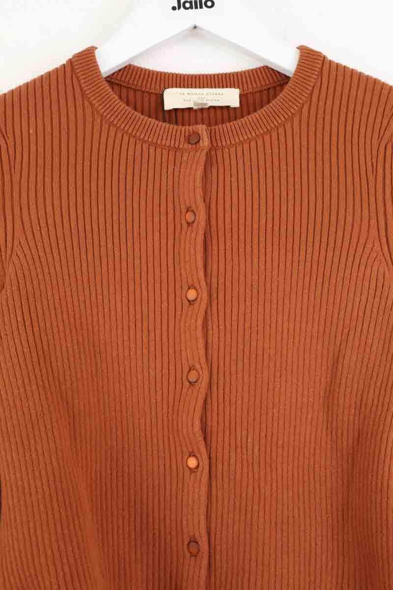 Cardigan Sézane Marron en Coton