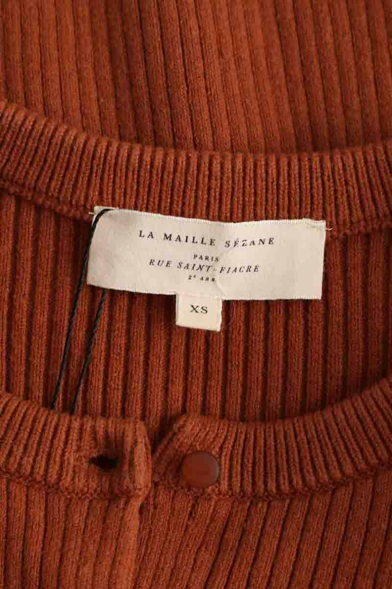 Cardigan Sézane Marron en Coton