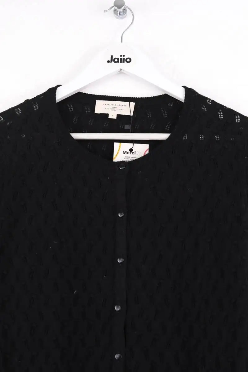 Cardigan Sézane Noir en Coton
