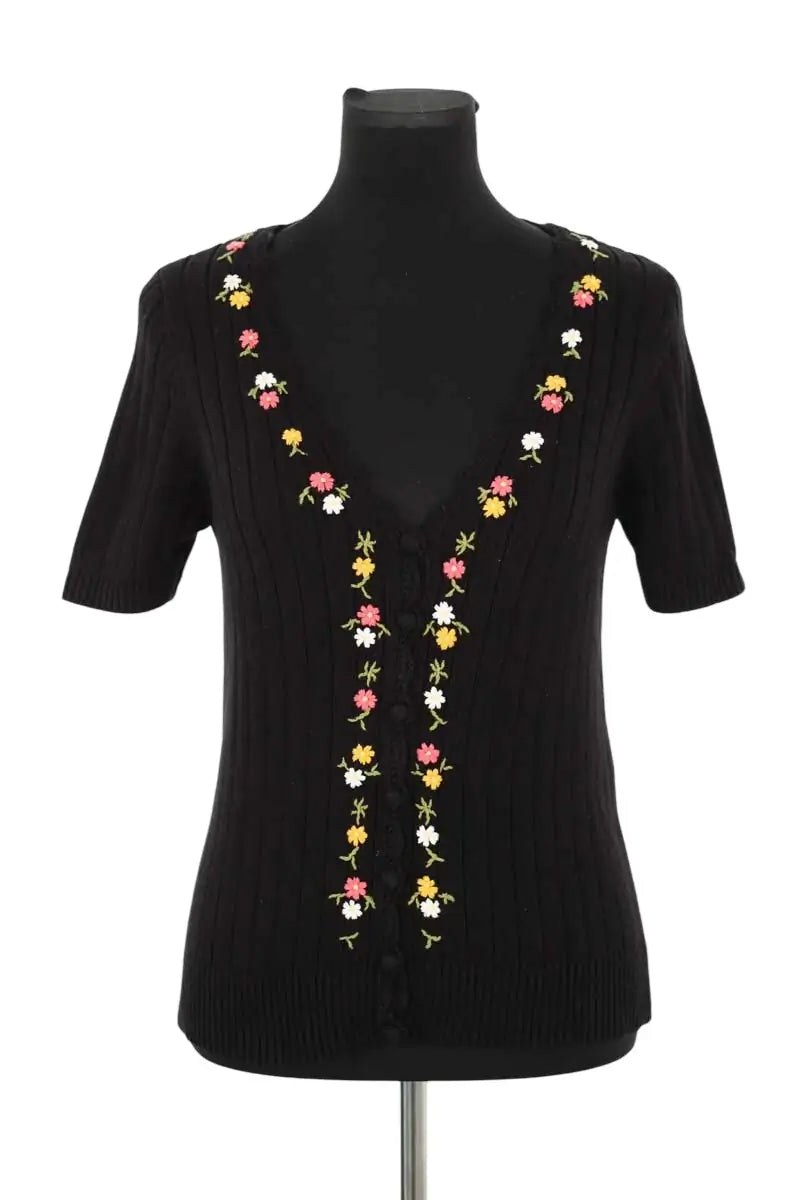 Cardigan Sézane Noir en Coton, taille S - Seconde Main