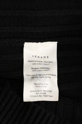 Cardigan Sézane Noir en Coton
