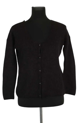 Cardigan Sézane Noir en Laine, taille XS - Seconde Main