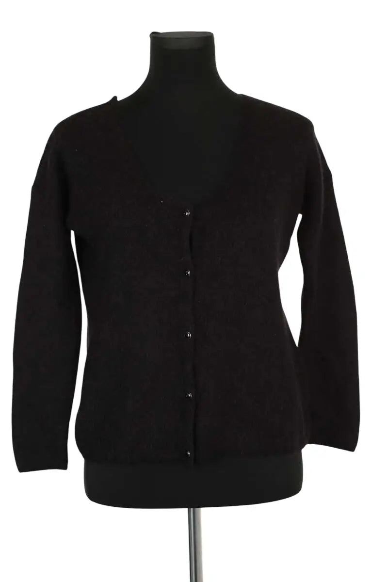 Cardigan Sézane Noir en Laine, taille XS - Seconde Main