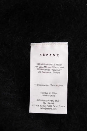 Cardigan Sézane Noir en Laine
