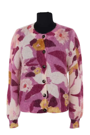 Cardigan Sézane Rose en Laine, taille S - Seconde Main