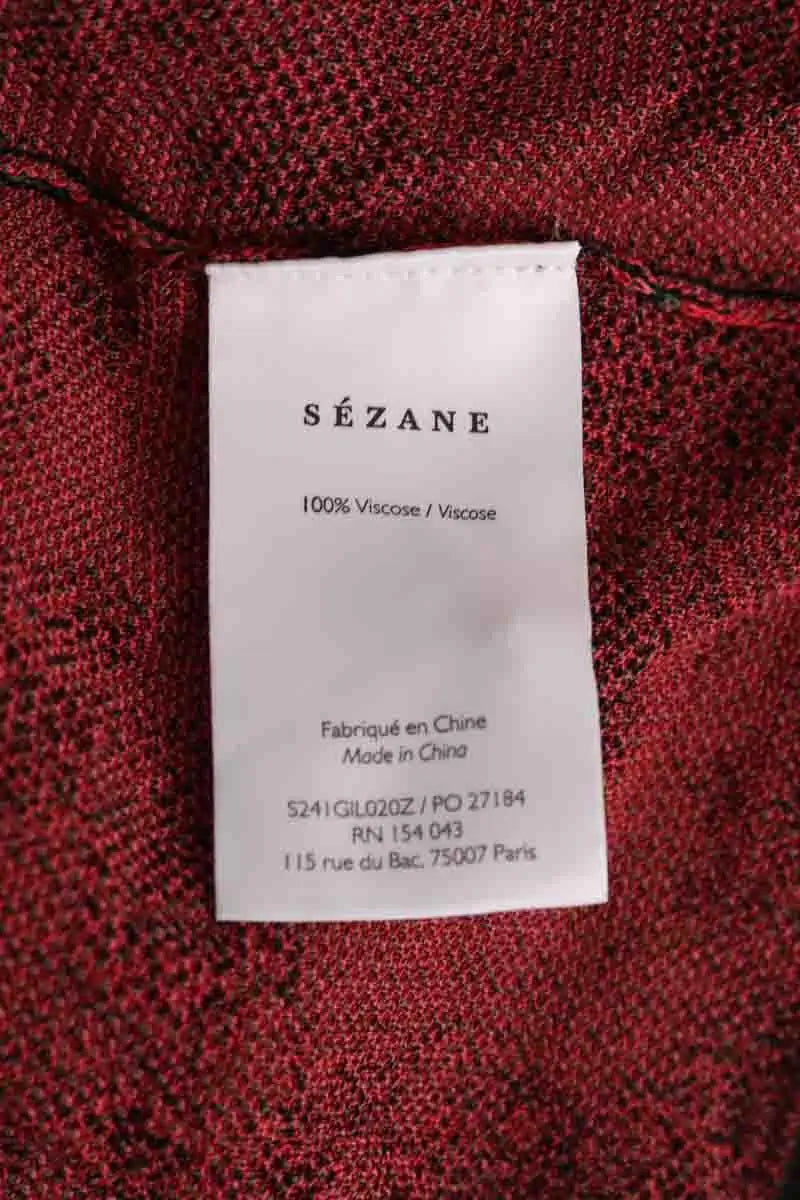 Cardigan Sézane Rouge en Viscose