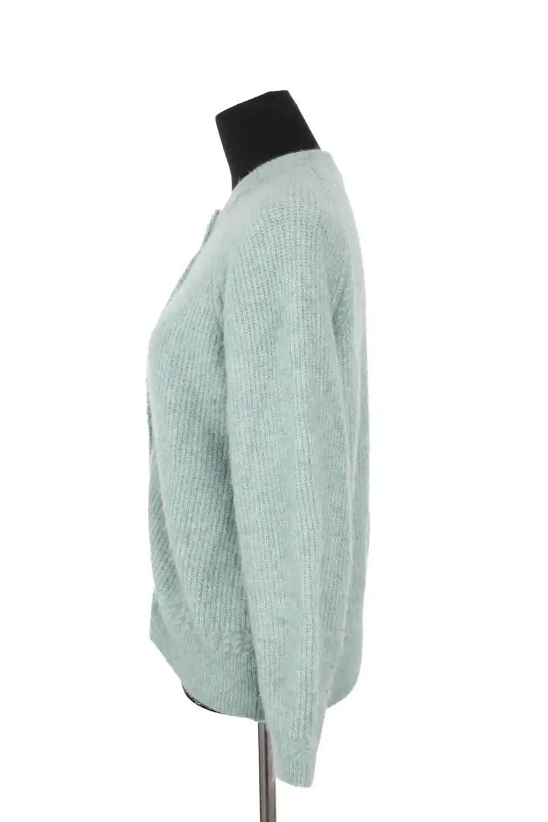 Cardigan Sézane Vert en Laine