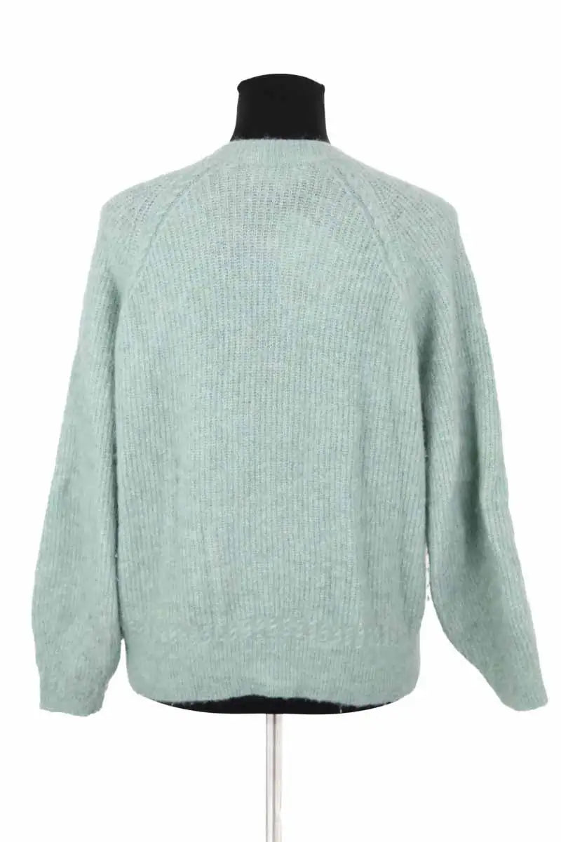 Cardigan Sézane Vert en Laine
