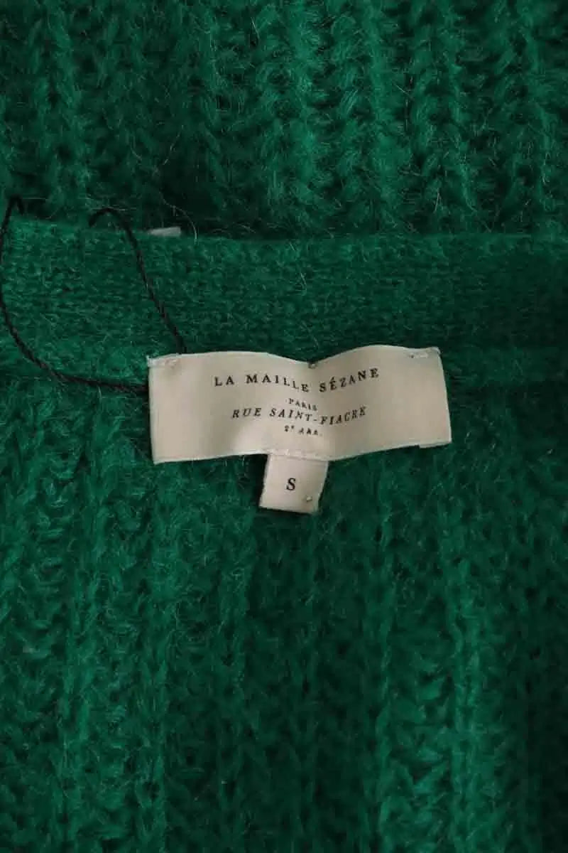 Cardigan Sézane Vert en Synthétique