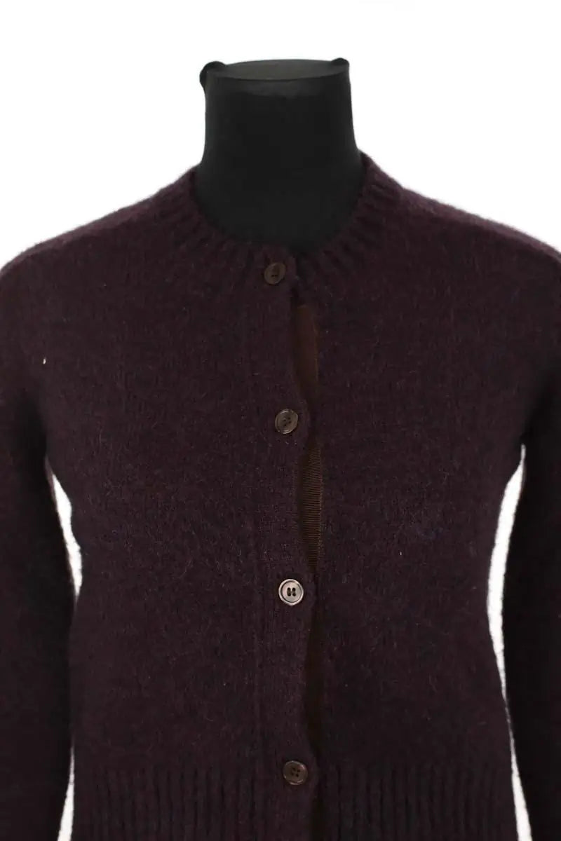 Cardigan Soeur Bordeaux en Laine