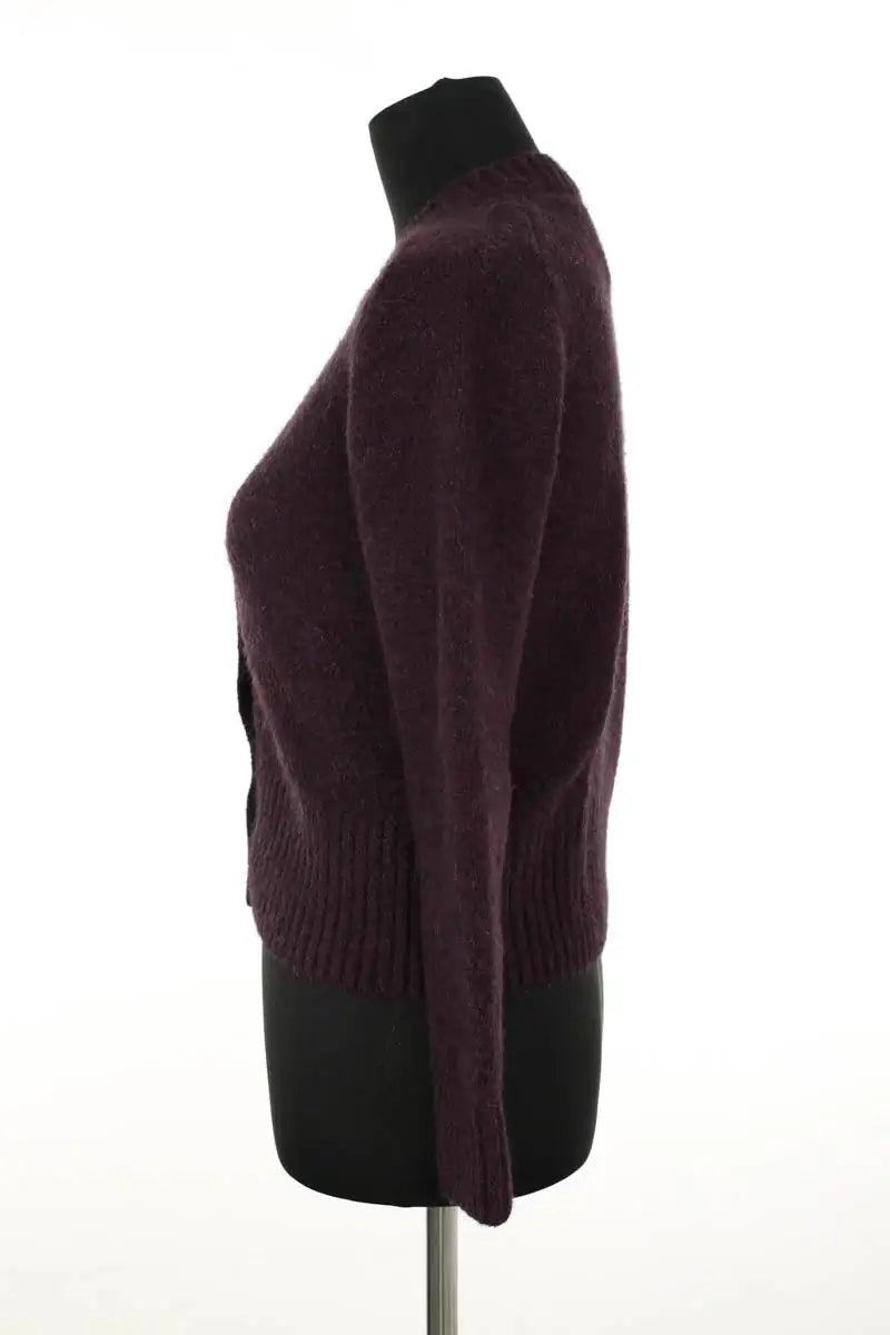 Cardigan Soeur Bordeaux en Laine