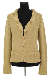 Cardigan Sonia Rykiel Jaune en Coton, taille M - Seconde Main