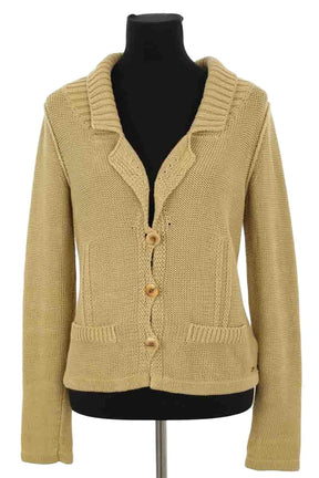 Cardigan Sonia Rykiel Jaune en Coton, taille M - Seconde Main