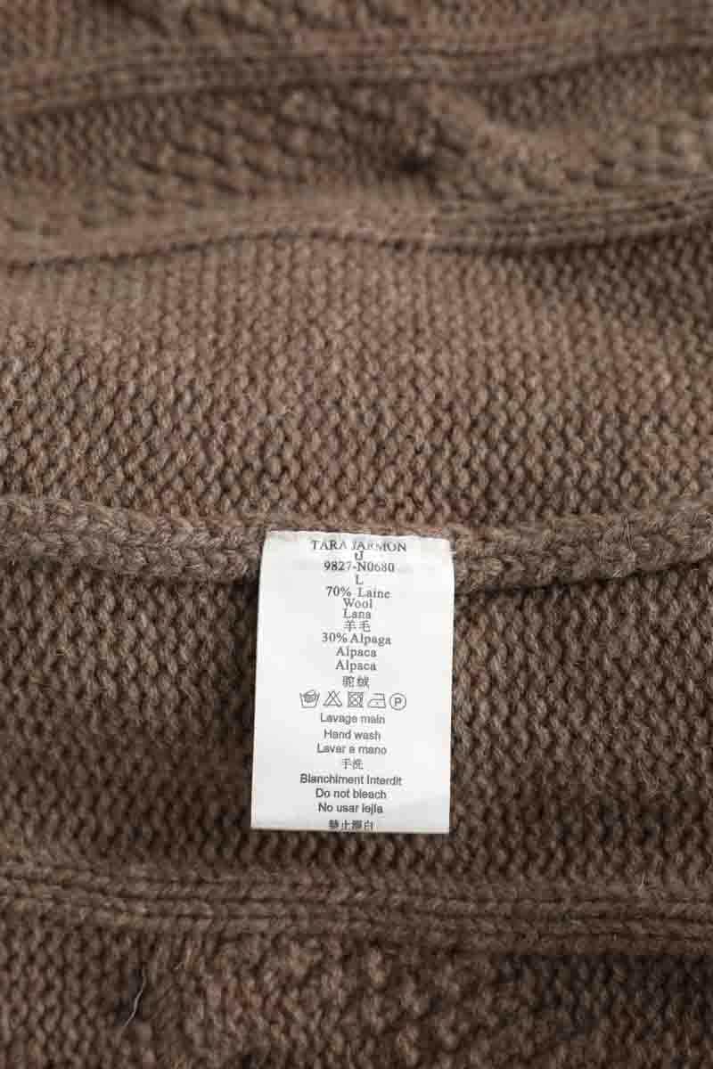 Cardigan Tara Jarmon Marron en Laine