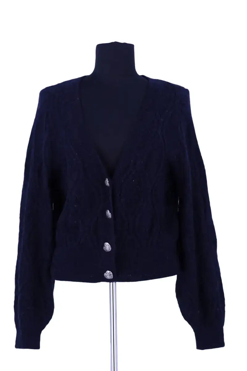 Cardigan The Kooples Bleu en Laine, taille S - Seconde Main