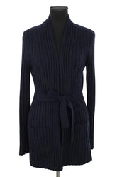 Cardigan Tory Burch Bleu en Cachemire, taille S - Seconde Main