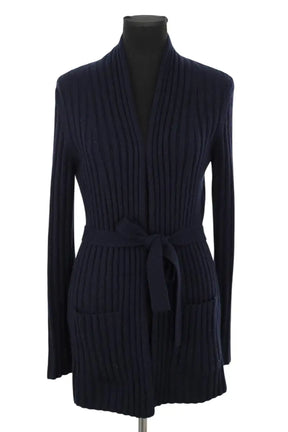 Cardigan Tory Burch Bleu en Cachemire, taille S - Seconde Main