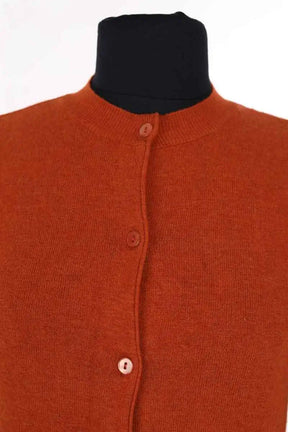 Cardigan Valentino Orange en Laine