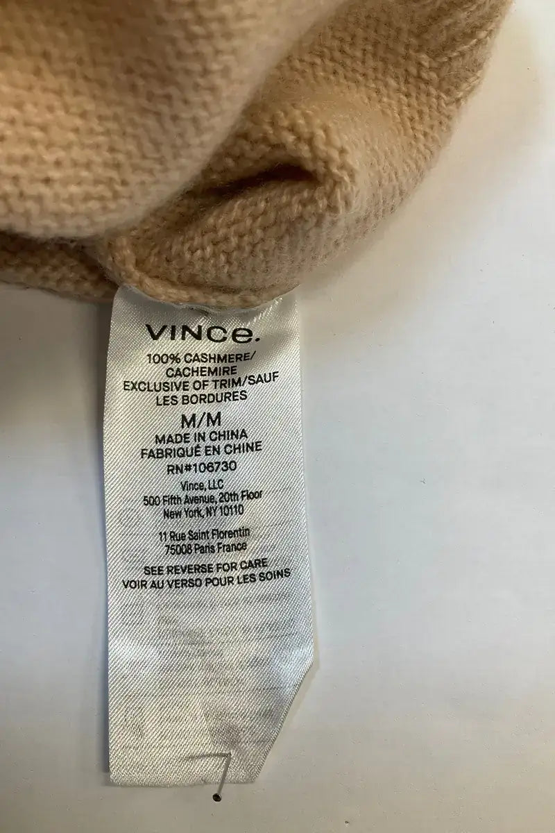 Cardigan Vince Beige en Cachemire