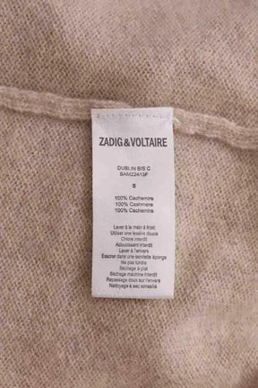 Cardigan Zadig & Voltaire Beige en Cachemire