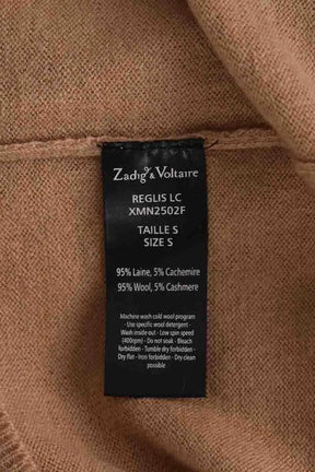 Cardigan Zadig & Voltaire Camel en Laine