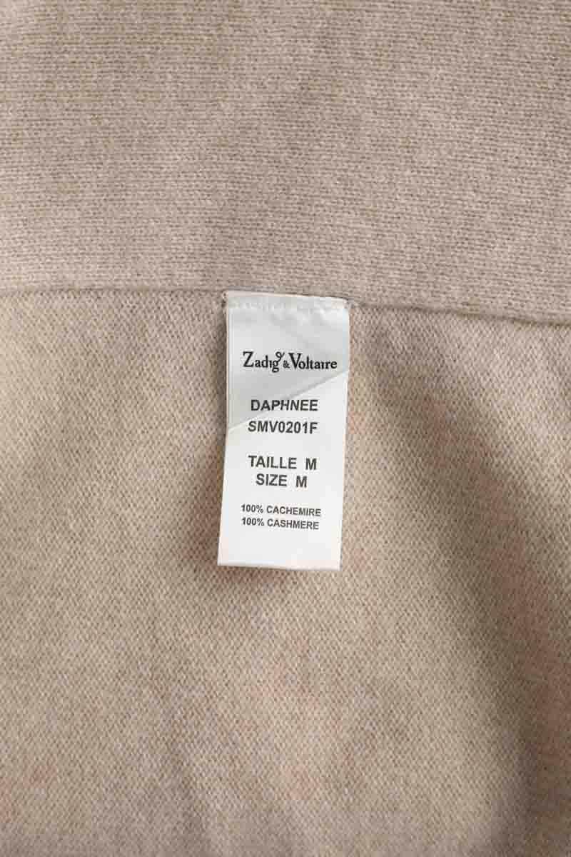 Cardigan Zadig & Voltaire Daphnee Beige en Cachemire