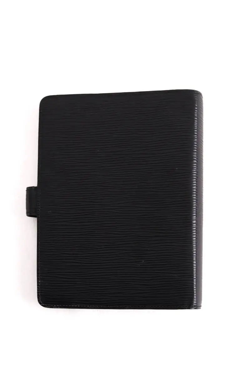Carnet Louis Vuitton Black taiga leather Noir en 