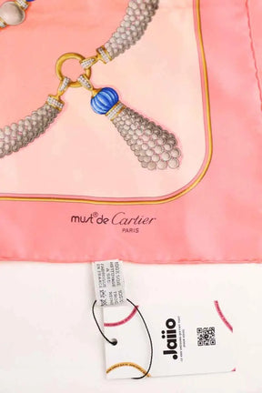 Carré Cartier Rose en Soie