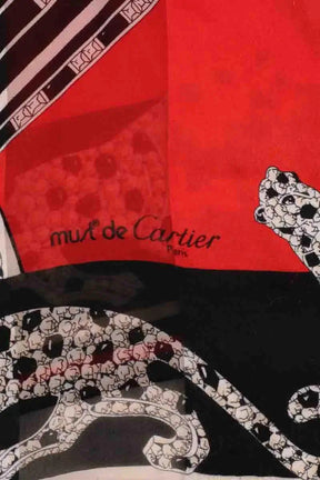 Carré Cartier Rouge en Soie