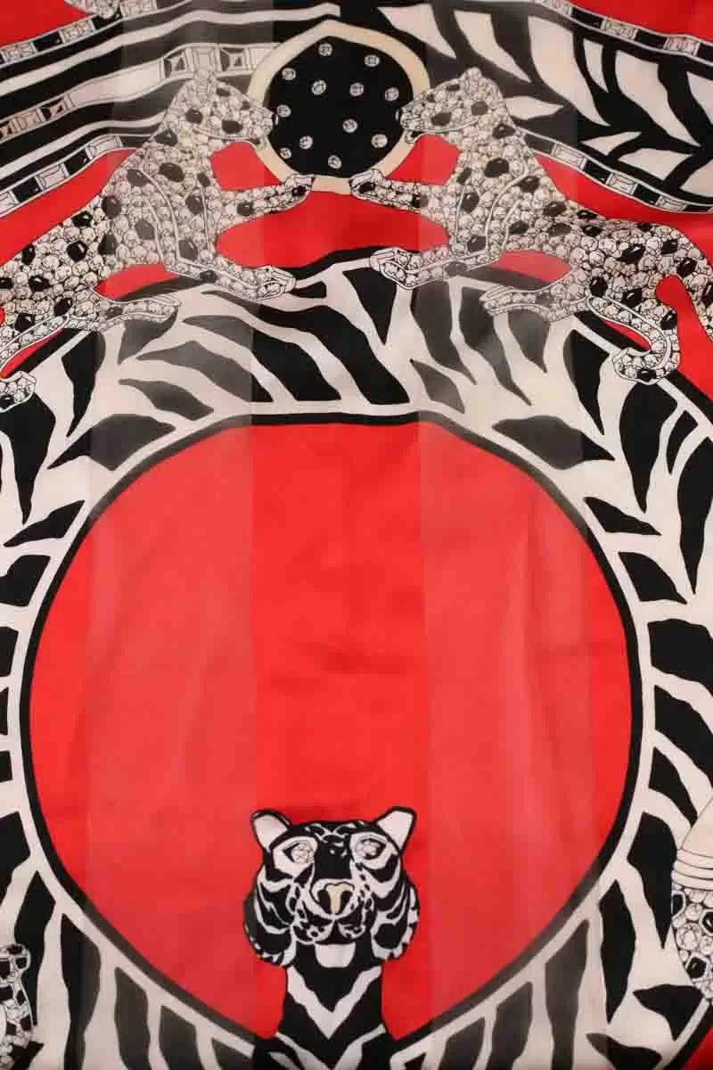Carré Cartier Rouge en Soie