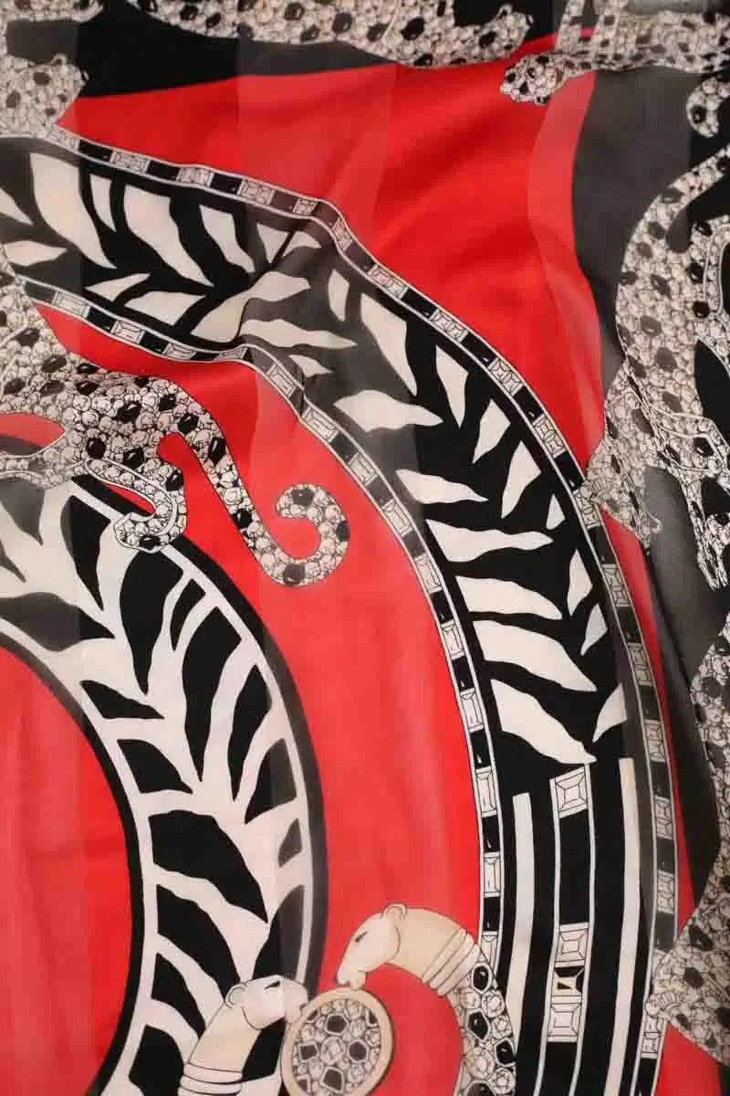 Carré Cartier Rouge en Soie