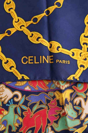 Carré Celine Multicolore en Soie