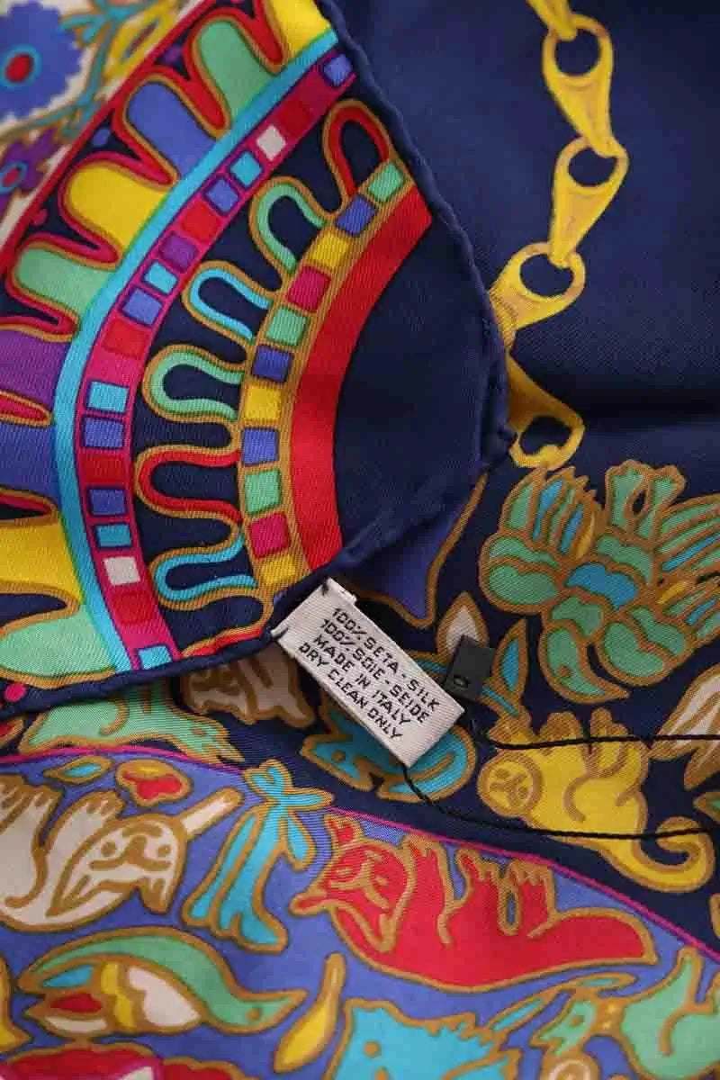 Carré Celine Multicolore en Soie