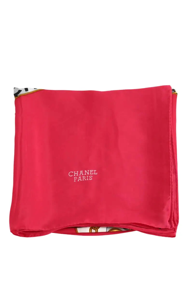 Carré Chanel Rose en Soie - Seconde Main
