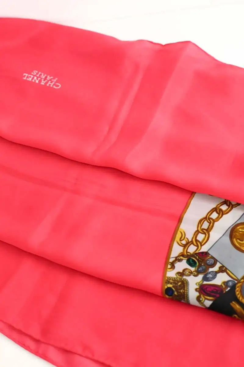 Carré Chanel Rose en Soie