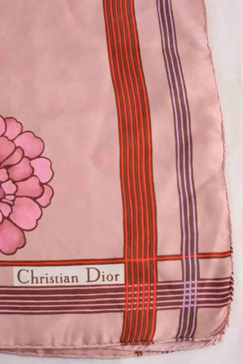 Carré Dior Rose en Soie