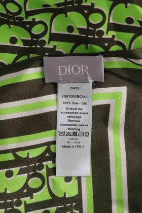 Carré Dior Vert en Soie