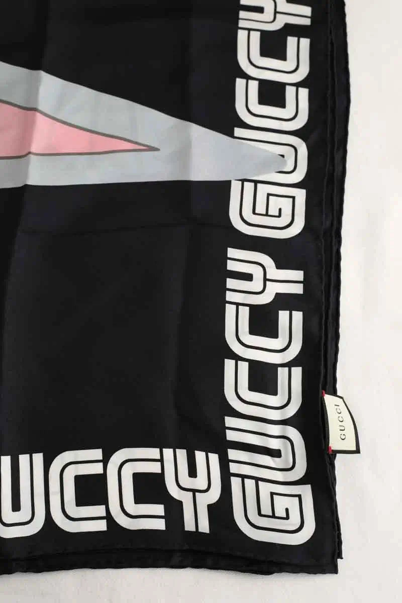 Carré Gucci Noir en Soie