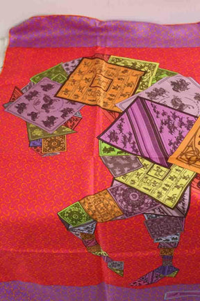Carré Hermès A Cheval Sur Mon Carré Multicolore en Soie