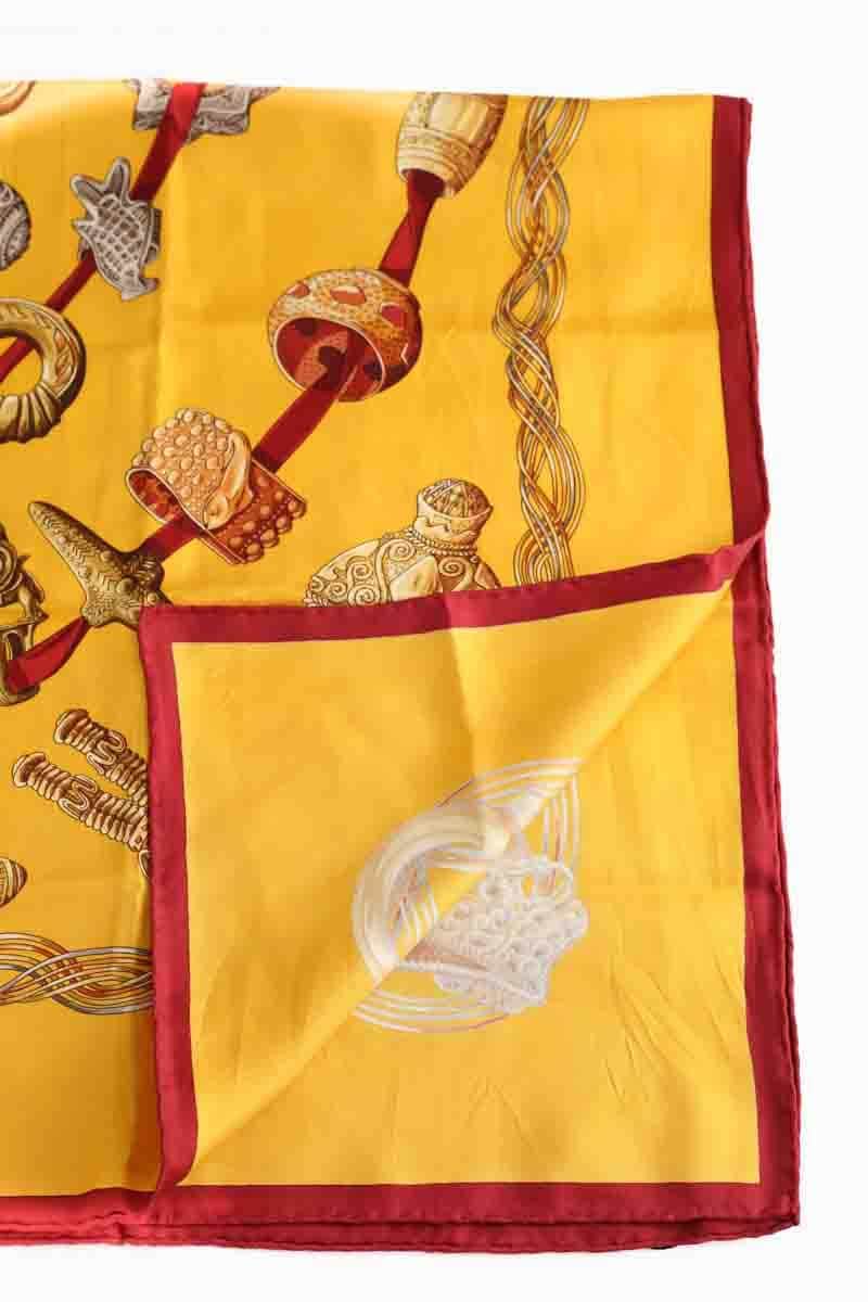 Carré Hermès Alliances du Monde Jaune en Soie