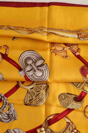 Carré Hermès Alliances du Monde Jaune en Soie