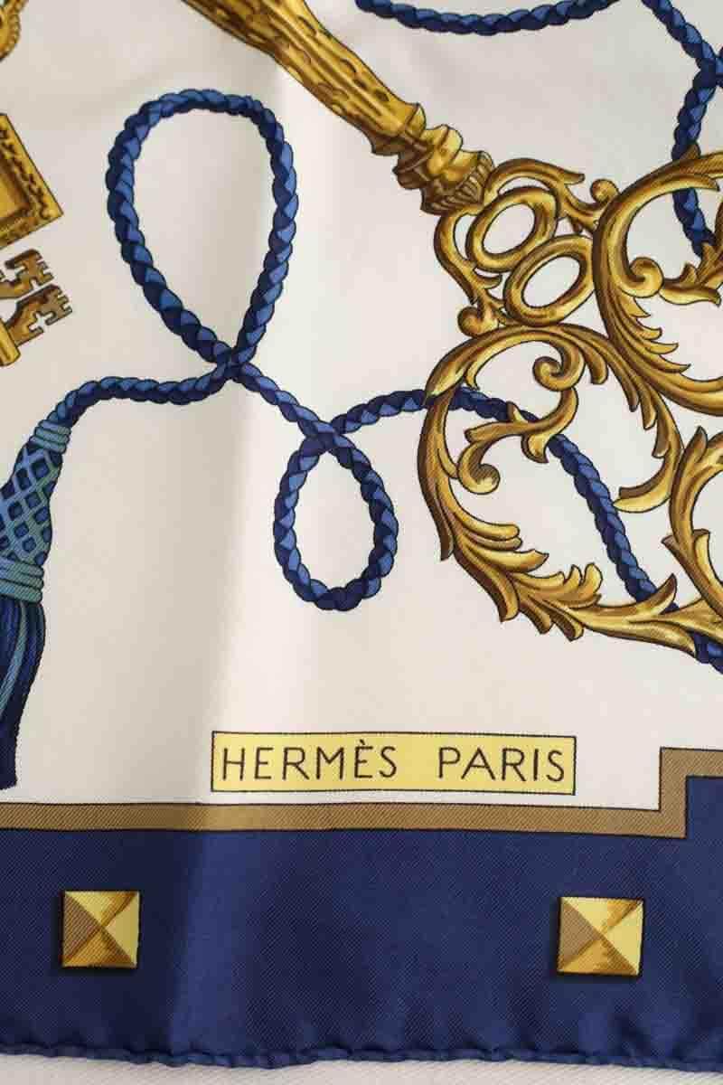 Carré Hermès Bleu en Soie