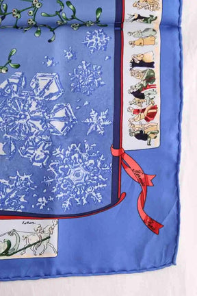 Carré Hermès Bleu en Soie