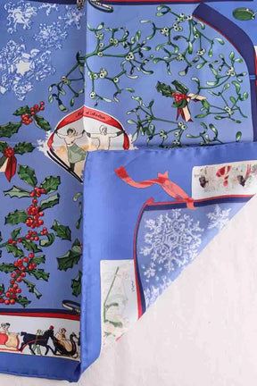 Carré Hermès Bleu en Soie