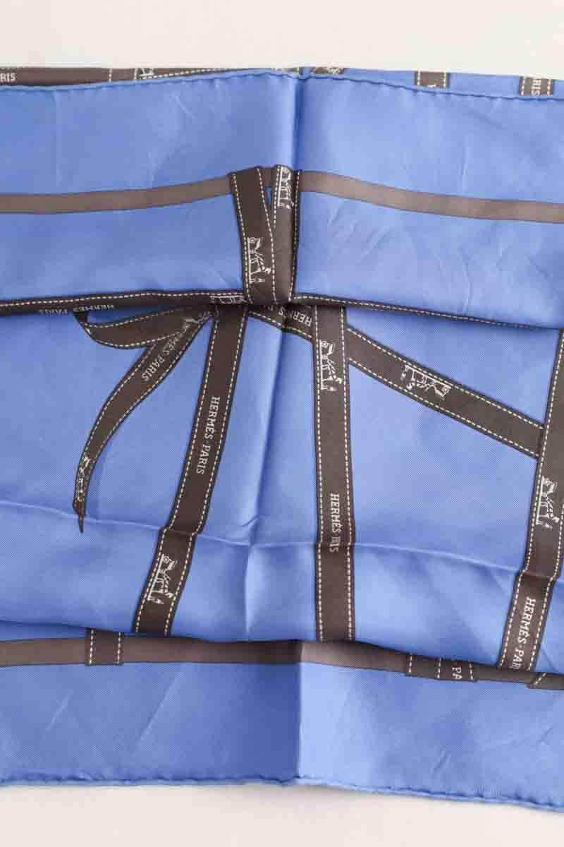 Carré Hermès Bleu en Soie
