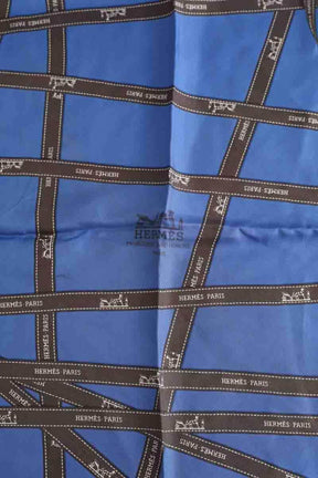 Carré Hermès Bleu en Soie
